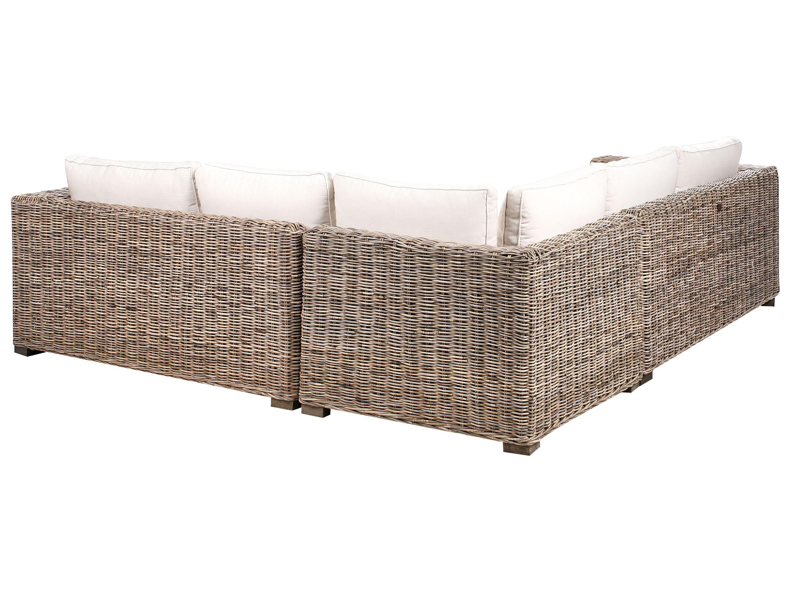 Beliani Salotto da giardino en Rattan Classico RINELLA  