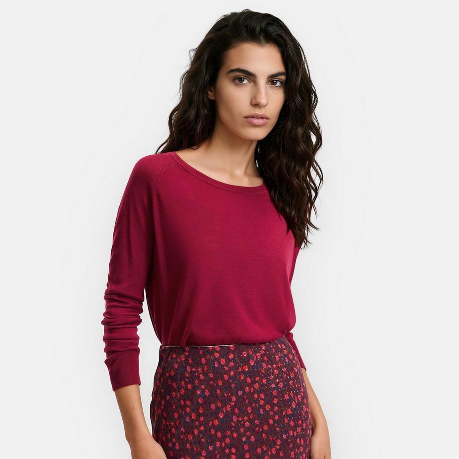 Pull col rond en maille fine