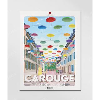 La-Jonx Carouge - Ville de couleurs - Poster  