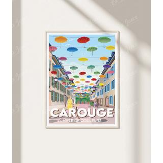 La-Jonx Carouge - Ville de couleurs - Poster  