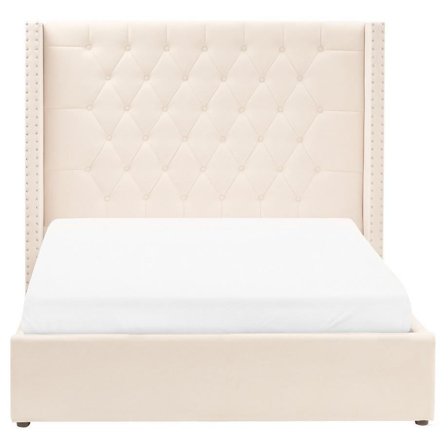 Beliani Lit ottoman en Velours Glamour LUBBON  