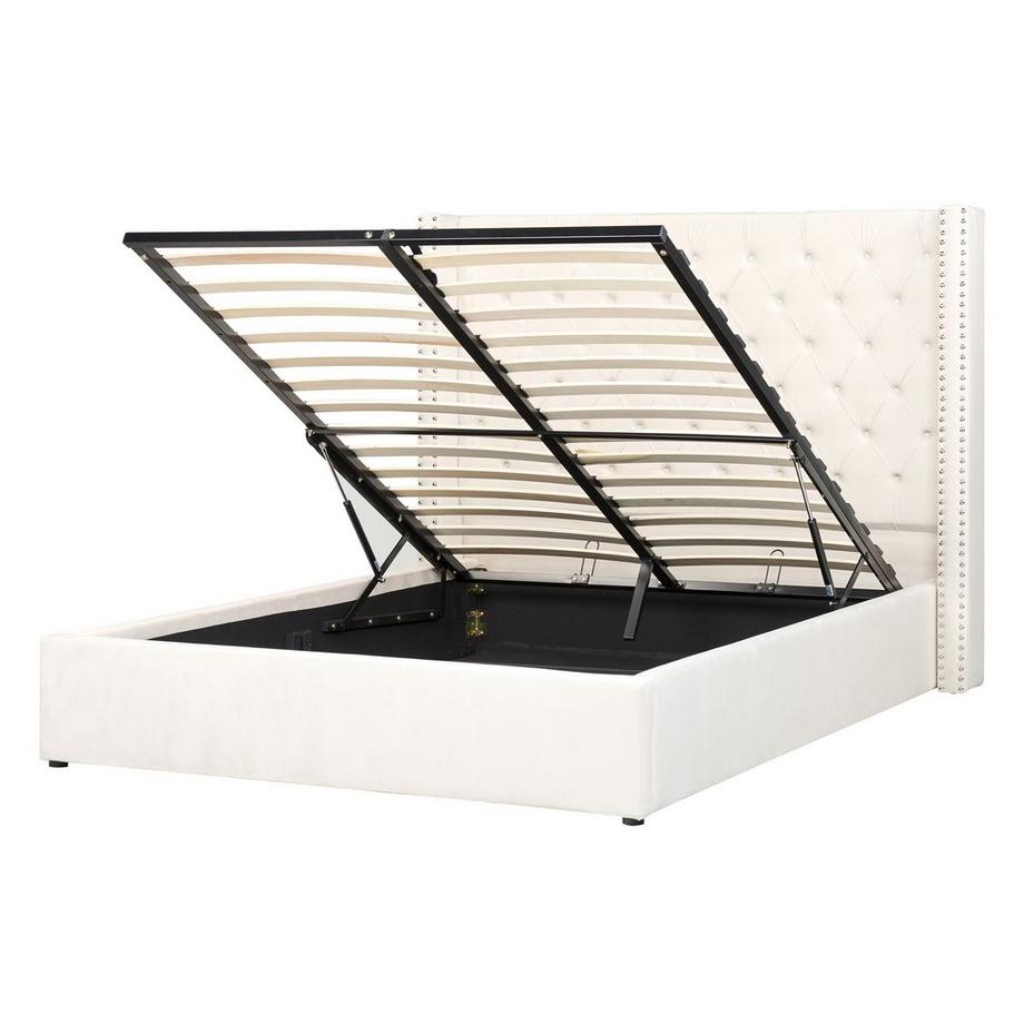 Lit ottoman en Velours Glamour LUBBON