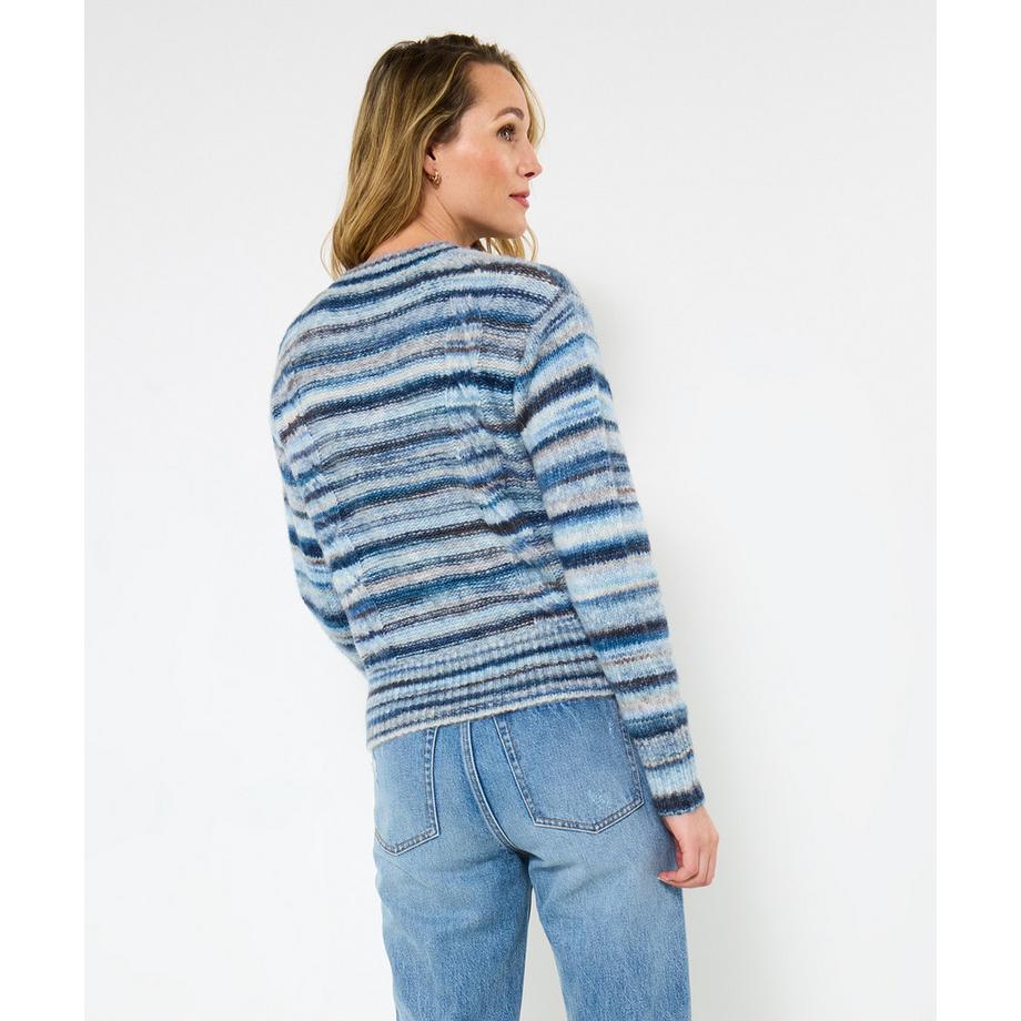 Joe Browns Pull à rayures chinées avec détails torsadés  