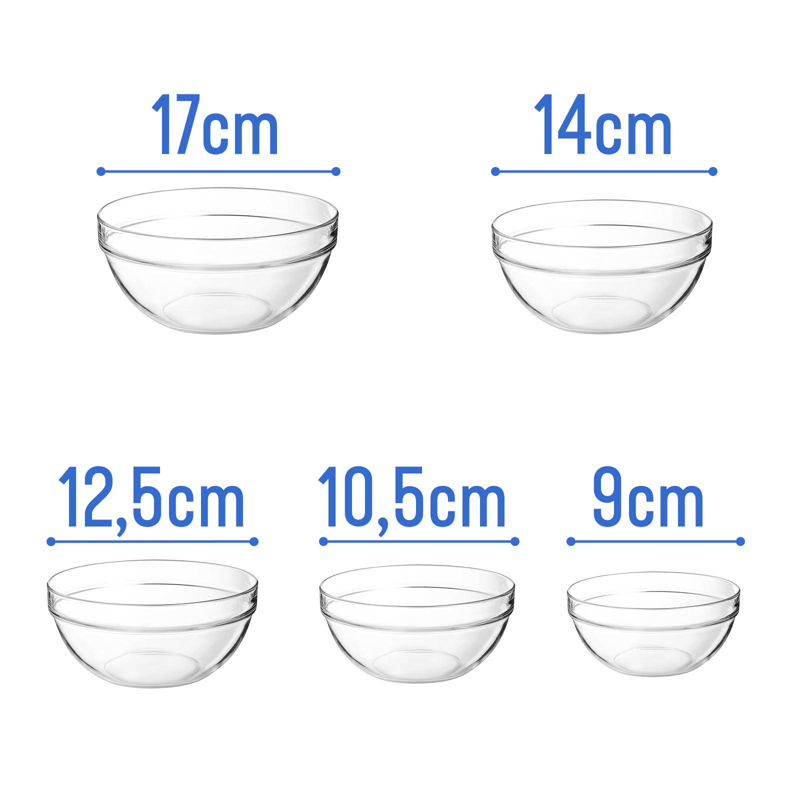 Cheffinger 5-teiliger Lebensmittelbehälter aus Glas  