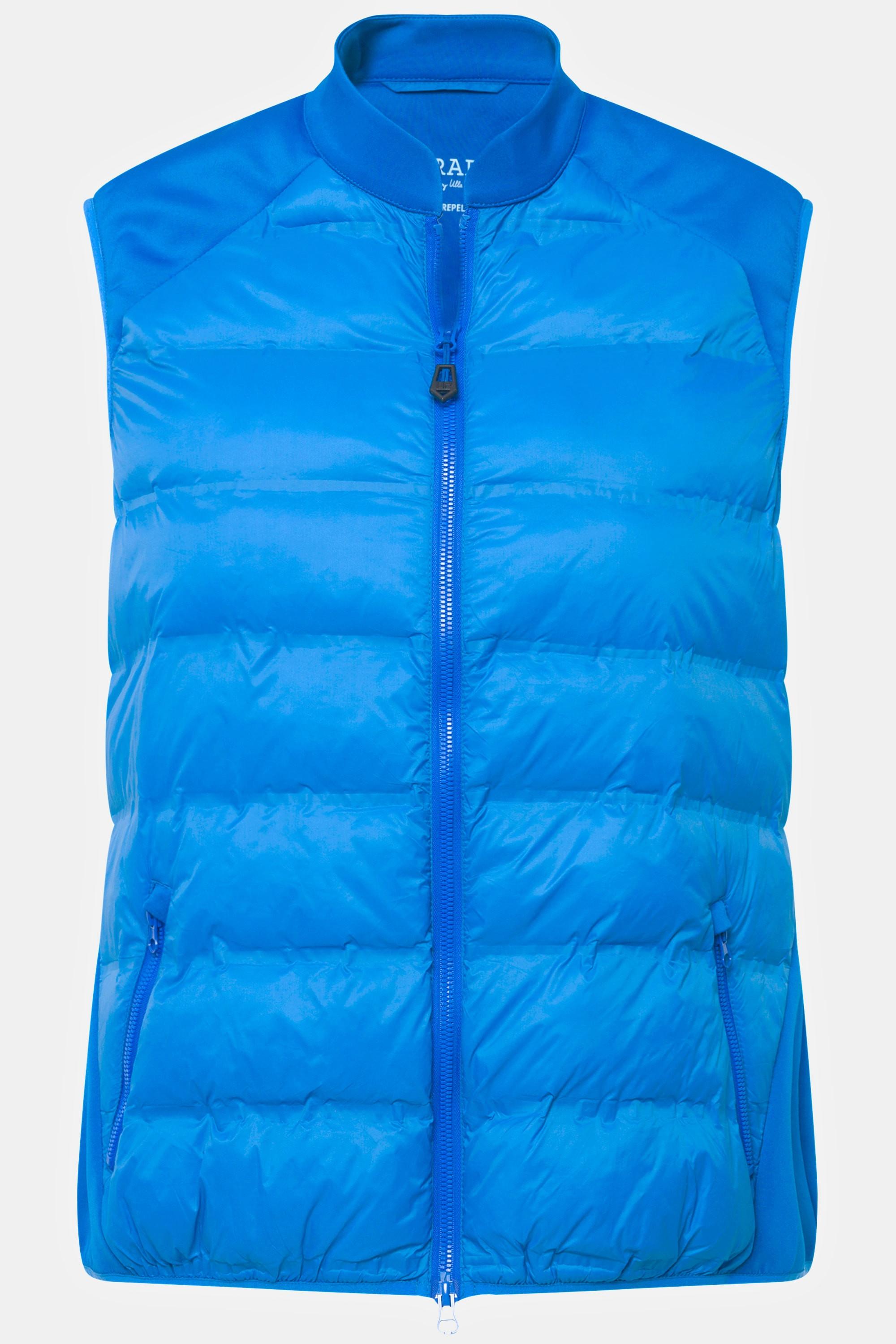 Ulla Popken  Gilet hybrid da golf con power stretch, cerniera a cursore doppio e collo alto 