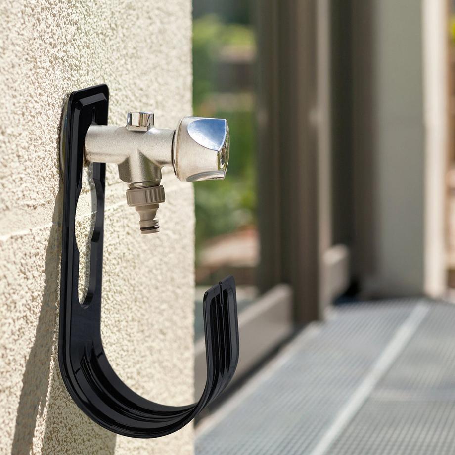 B2X  Schwarzer Schlauchhalter 4er Set 