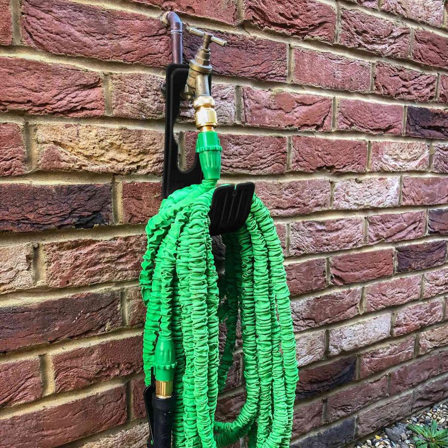 B2X  Schwarzer Schlauchhalter 4er Set 