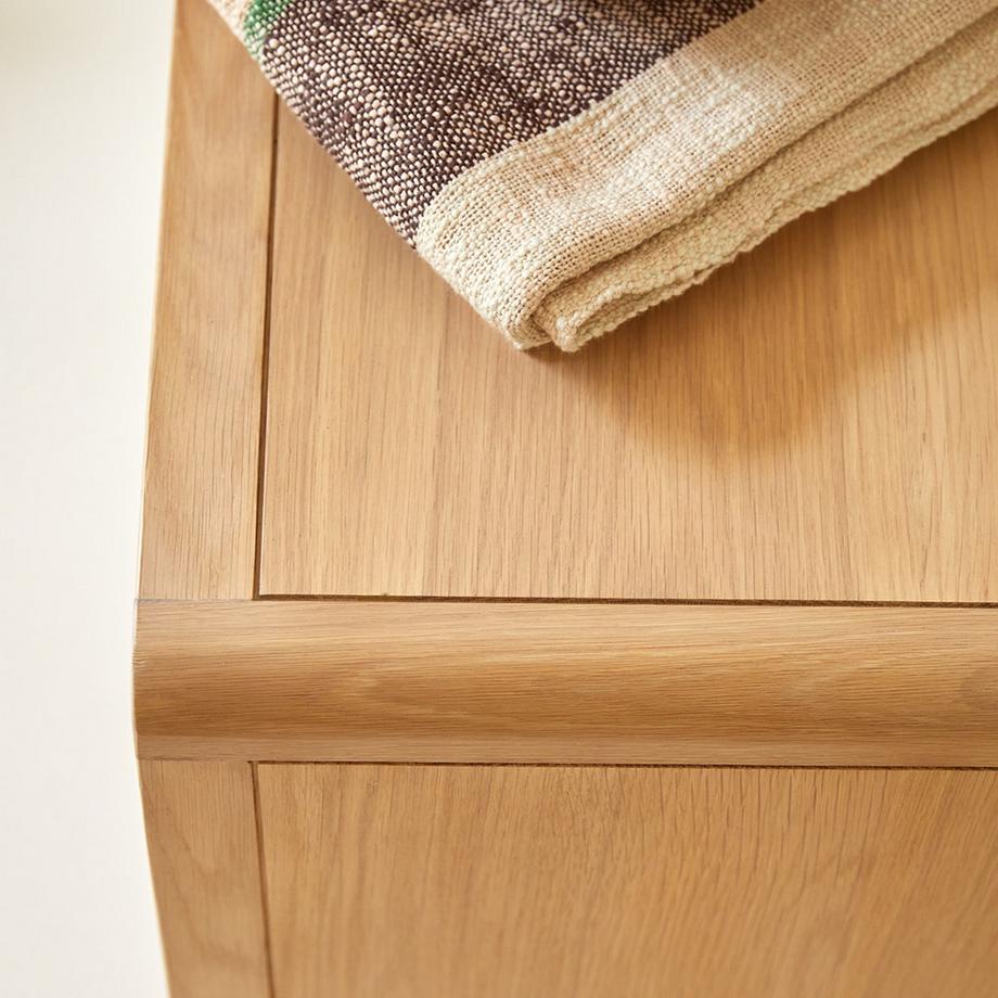 Tikamoon Cassettiera per bambini in legno di quercia massello e rattan Come  