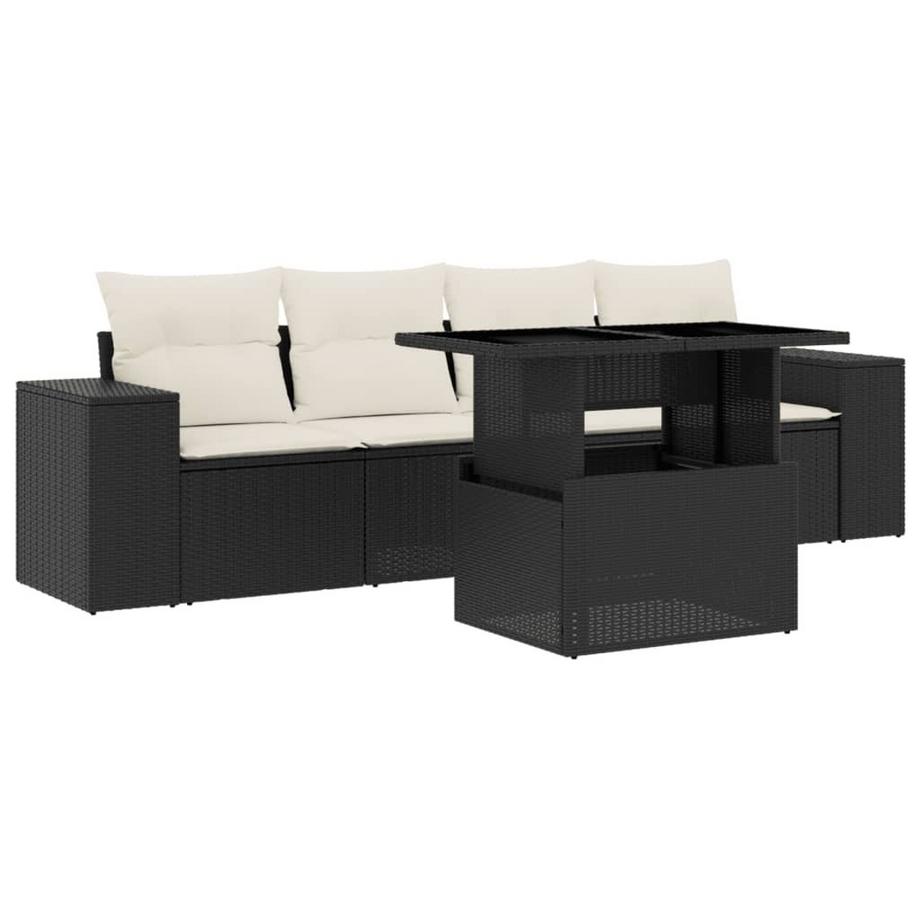 set divano da giardino Polirattan