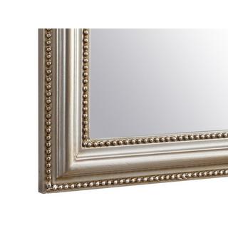 OZAIA Miroir style vintage en bois de paulownia - L. 80 x H. 110 cm - Champagne - HELOISE  