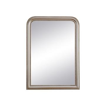 Miroir style vintage en bois de paulownia - L. 80 x H. 110 cm - Champagne - HELOISE