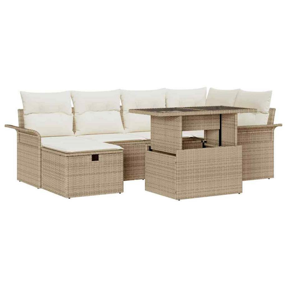 Ensemble de canapé modulable poly rattan