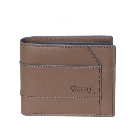 VARGU KON 1-M Portefeuille en Cuir Véritable  