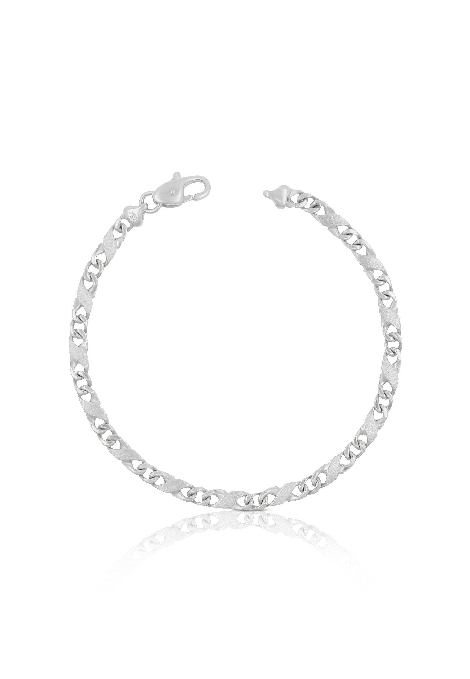 MUAU Schmuck  Bracelet Carrera en or blanc 750, 22cm, 4mm 