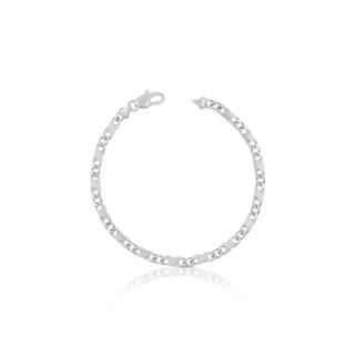 MUAU Schmuck  Bracelet Carrera en or blanc 750, 22cm, 4mm 