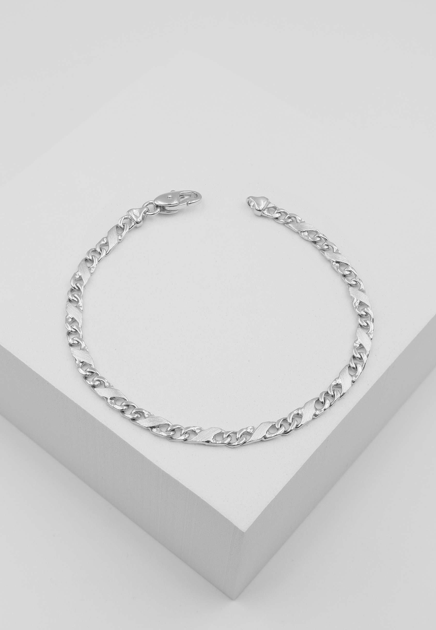 MUAU Schmuck  Bracelet Carrera en or blanc 750, 22cm, 4mm 