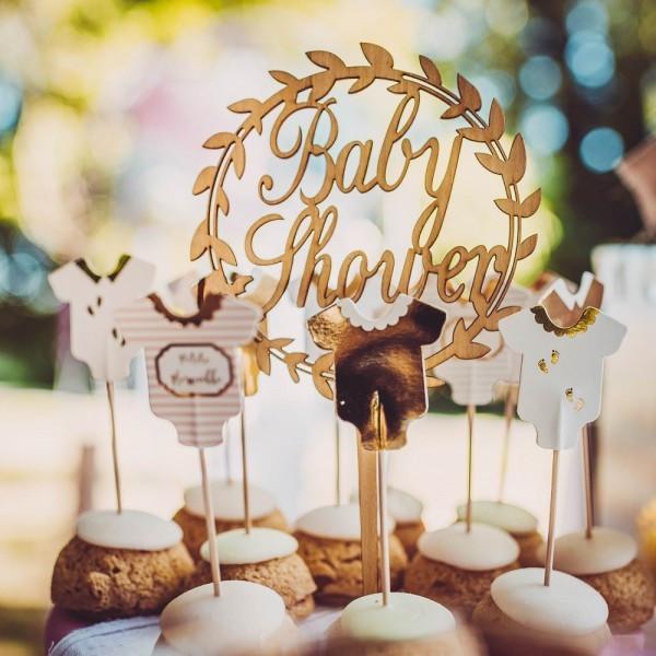 PartyDeco Cake Topper Bois Baby Shower  