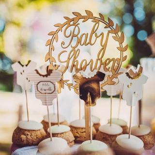PartyDeco Cake Topper Bois Baby Shower  