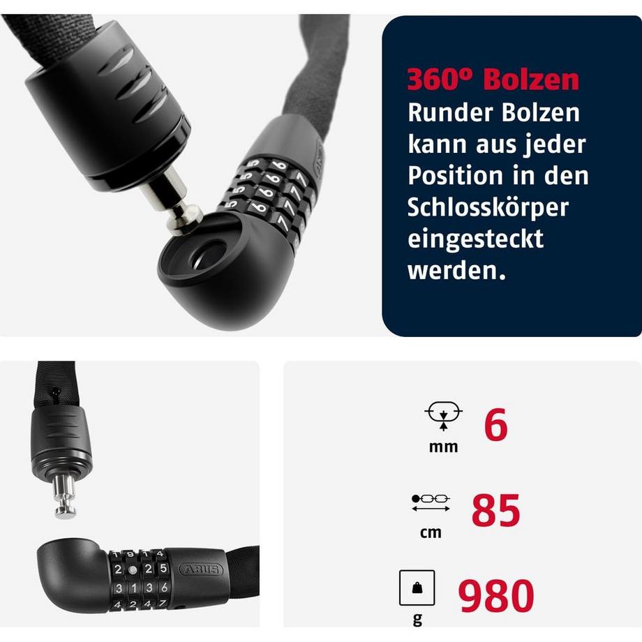 Abus  cadenas à chaîne Tresor 6807C 