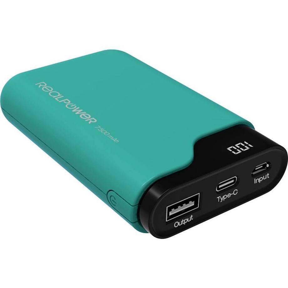 PB-7500C Powerbank avec port de charge USB et entrée et sortie USB type C