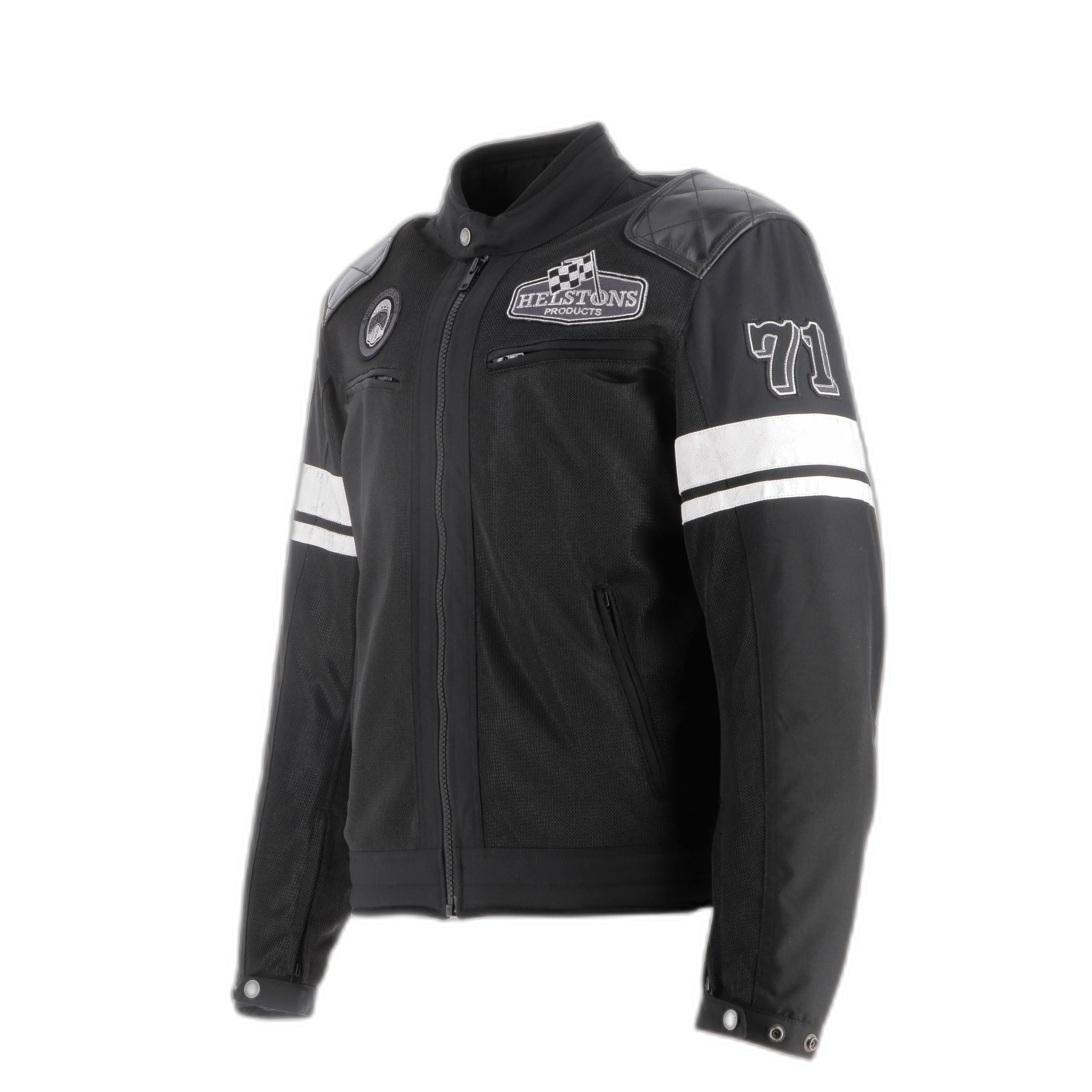 Helstons Revolte Air Leder Textil Motorradjacke  