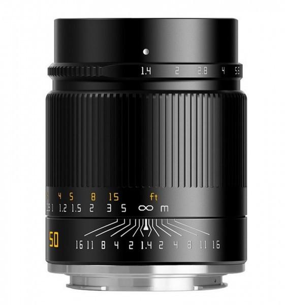 TTARTISANS  TTArtisan 50mm F1.4 ASPH MILC Obiettivi standard Nero 