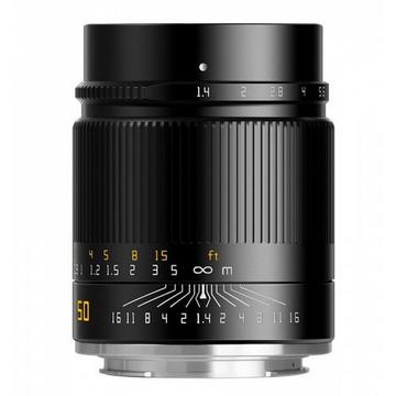 TTArtisan 50mm F1.4 ASPH MILC Obiettivi standard Nero