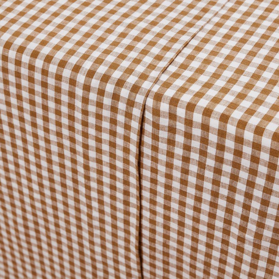 La Redoute Intérieurs Drap Plat Acélie Vichy Bronze  