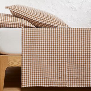 La Redoute Intérieurs Lenzuolo Piatto Acélie Vichy Bronzo  