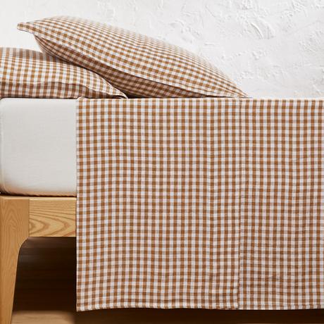 La Redoute Intérieurs Lenzuolo Piatto Acélie Vichy Bronzo  