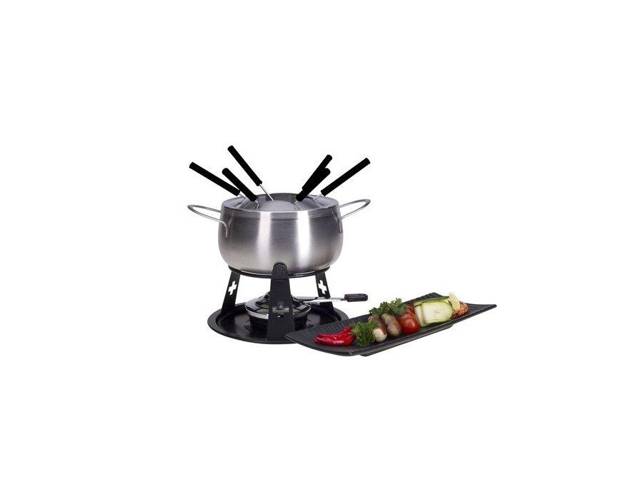 NOUVEL  Nouvel 311799 Set per fonduta Nero, Acciaio inox 