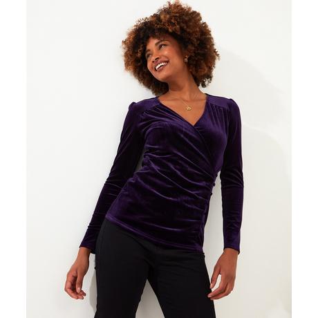 Joe Browns Velours Mock Wrap Top  