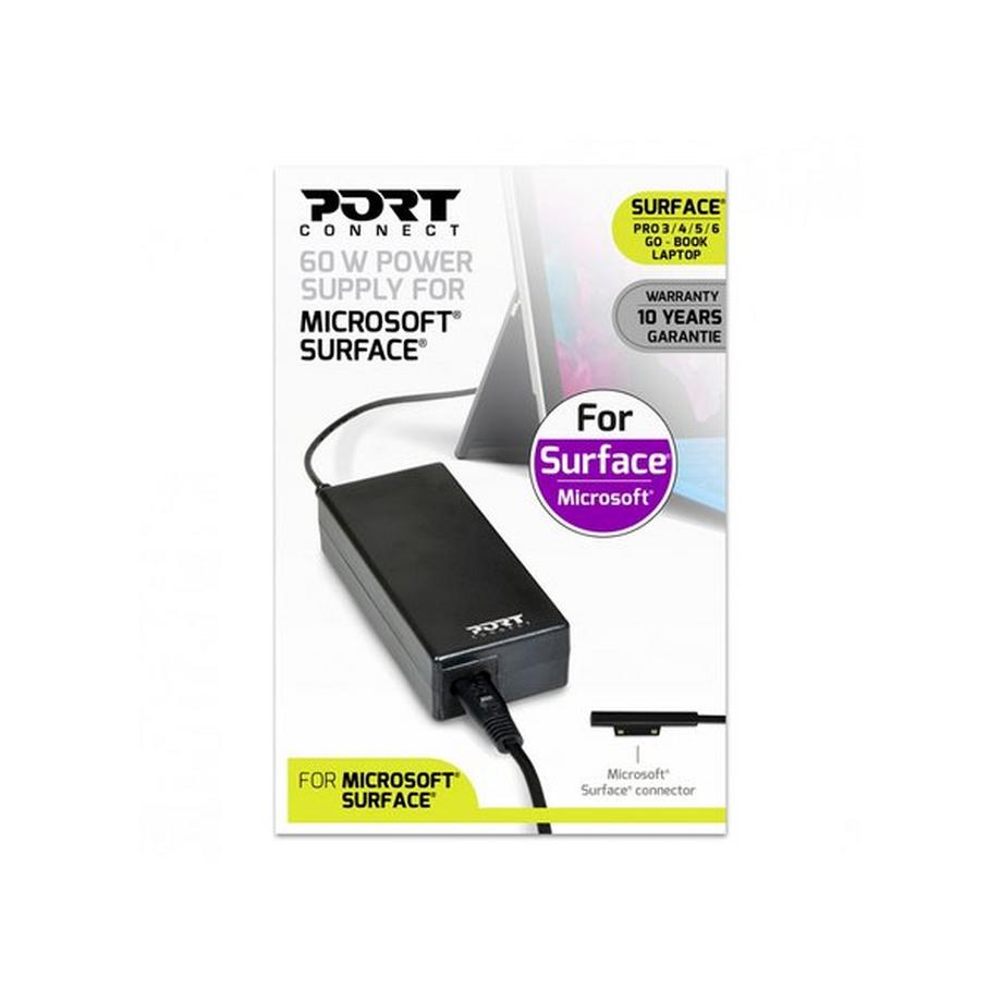 Port Designs  Netzteil für Microsoft Surface, AC-Adapter, 60W 