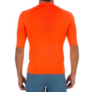 OLAIAN  tee shirt anti uv surf top 100 manches courtes homme orange fluo 