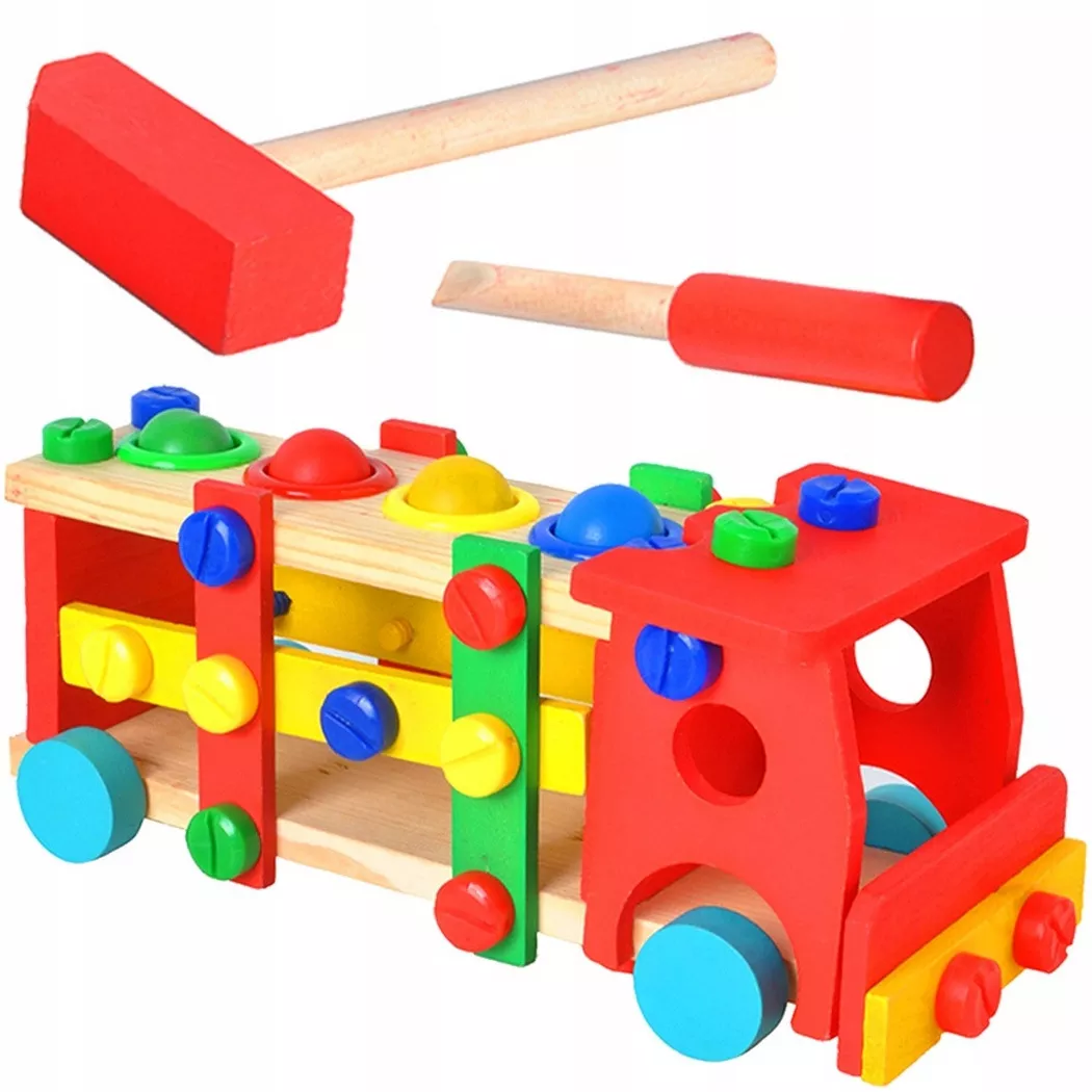 Kruzzel - Bunter Truck mit Werkzeug