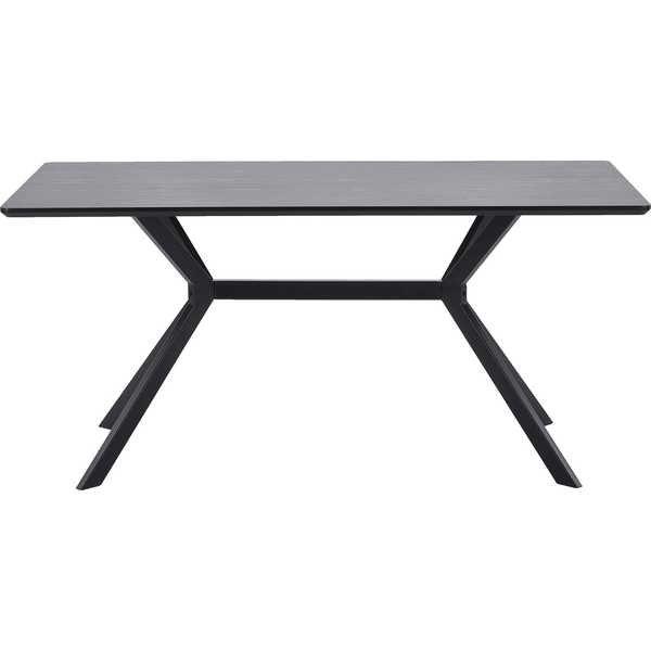 mutoni Table à manger Bruno noir 160x90  