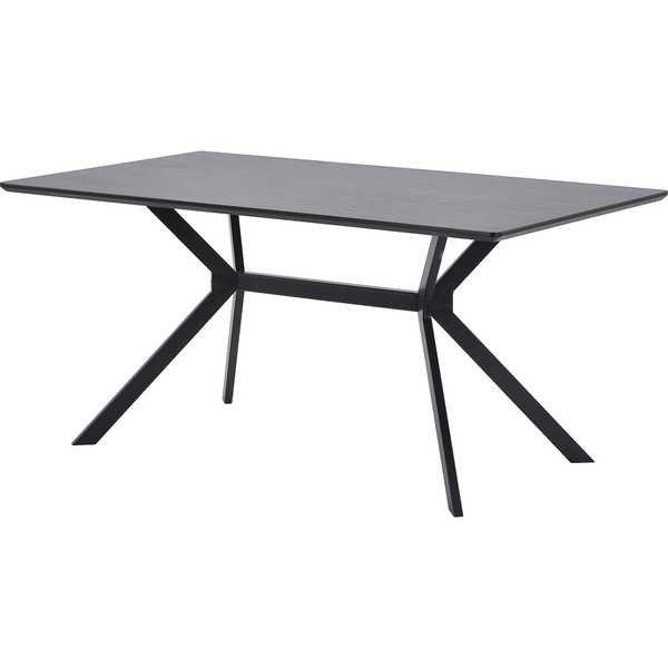 mutoni Table à manger Bruno noir 160x90  