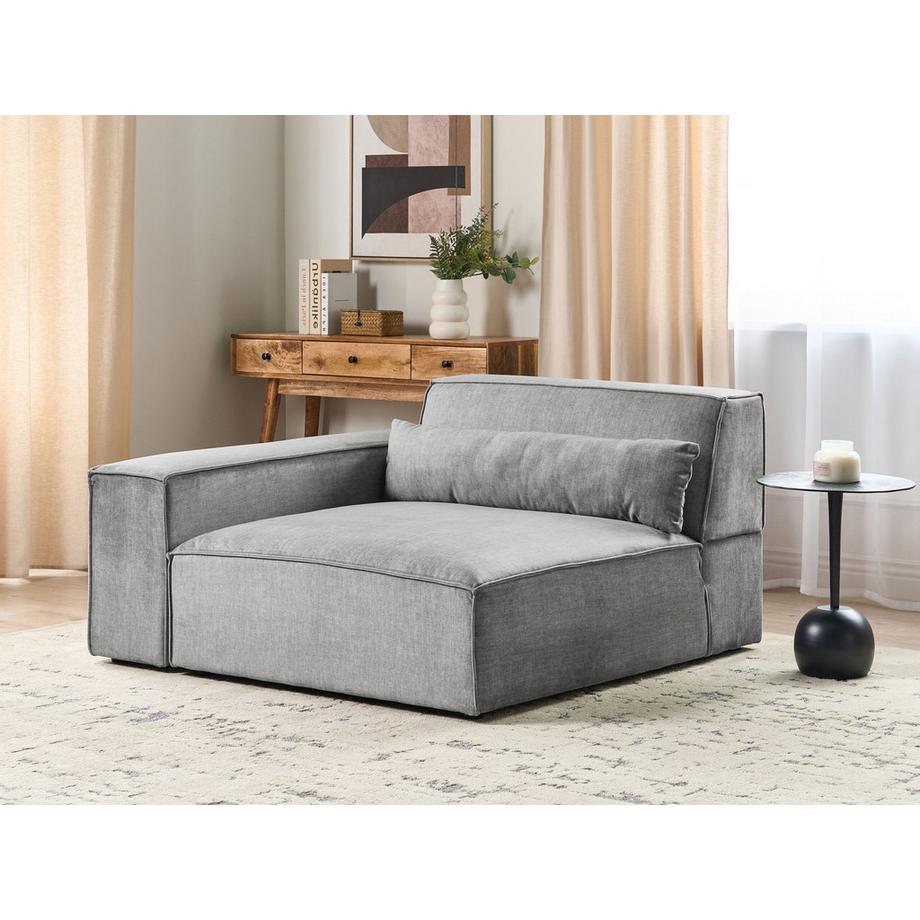 Beliani Module d'angle en Tissu  HELLNAR  