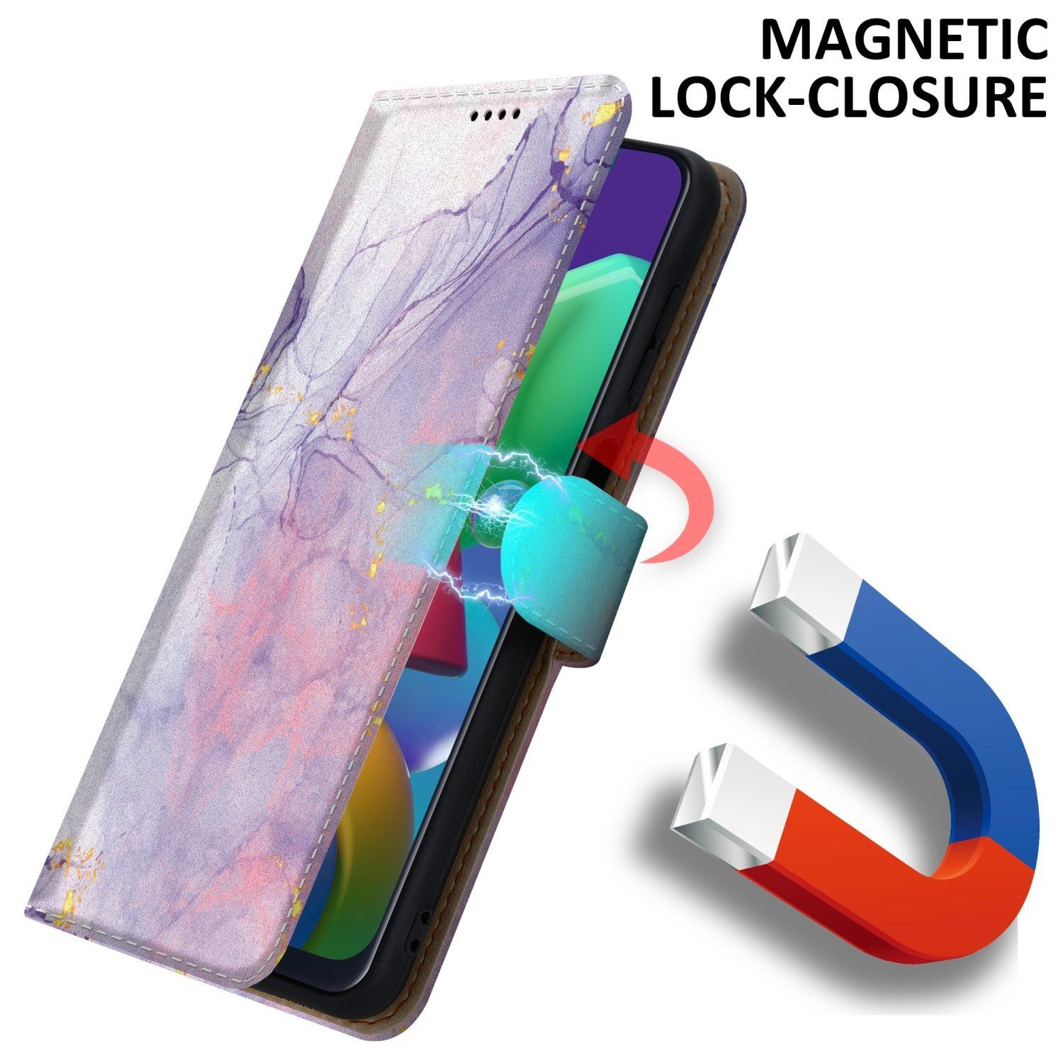 Cadorabo  Housse compatible avec Samsung Galaxy M31 - Coque de protection avec fermeture magnétique, fonction de support et compartiment pour carte 