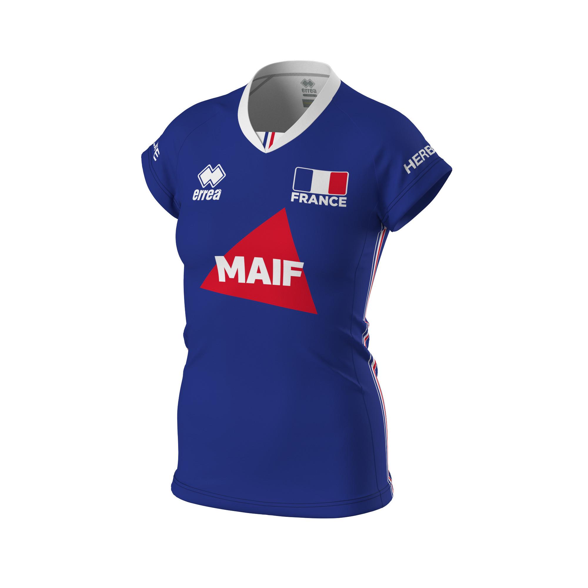 errea  maglia ufficiale home della nazionale francese 2023 da 