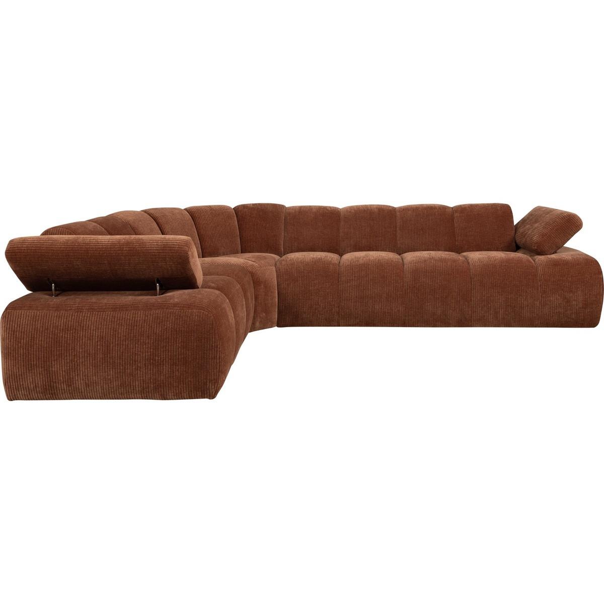 mutoni Ecksofa Mojo links gerippter Webstoff rostbraun 310x230  