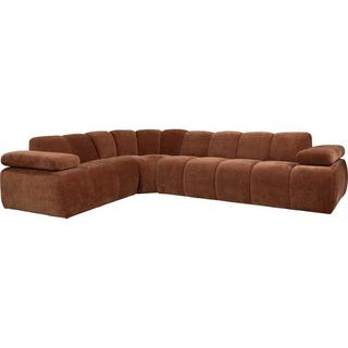 mutoni Ecksofa Mojo links gerippter Webstoff rostbraun 310x230  