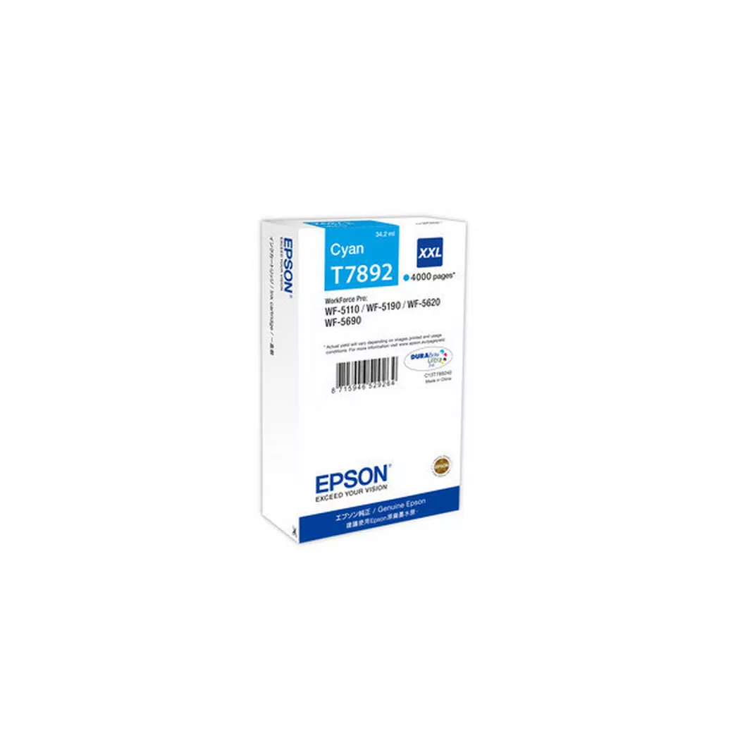 Epson – Tintenpatrone XXL cyan T789240 WF 5110/5620 4000 Seiten, One Size