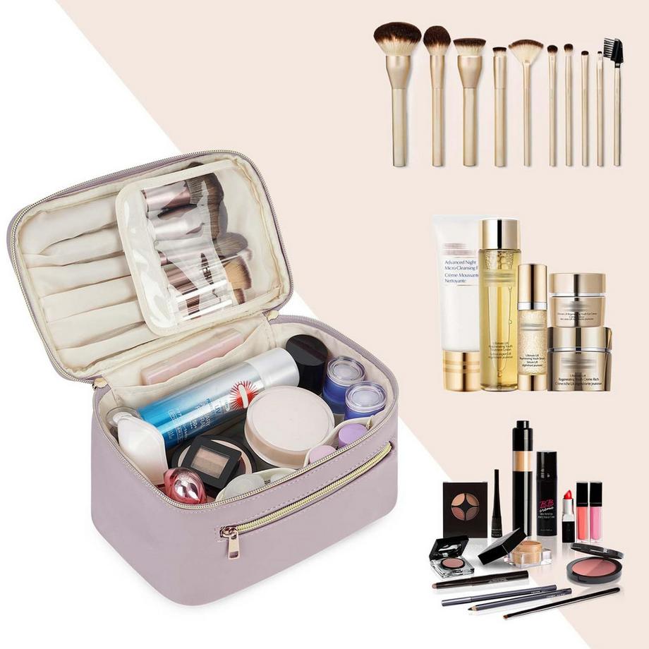 Only-bags.store  Kosmetiktasche Reise-Schminktasche groß Make-up 