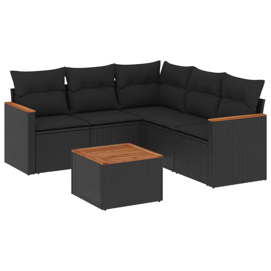 set divano da giardino Polirattan