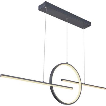 Lampe à suspension Barral métal graphite 1xLED