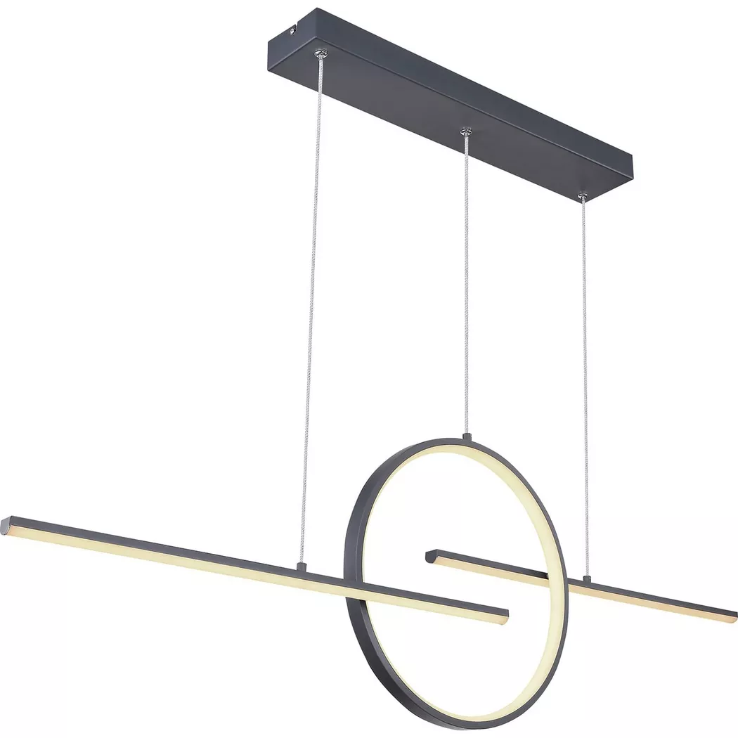 mutoni – Hängeleuchte Barral Metall graphit 1xLED, One Size, Grau