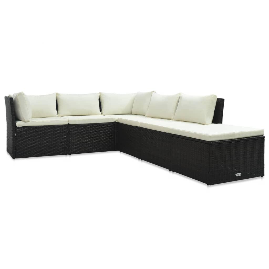 VidaXL Gartensofa-set poly-rattan  