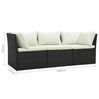 VidaXL Gartensofa-set poly-rattan  