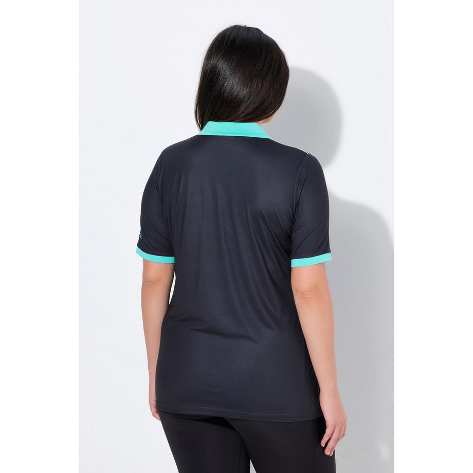 Ulla Popken Polo Technique Classic Fit Motif  